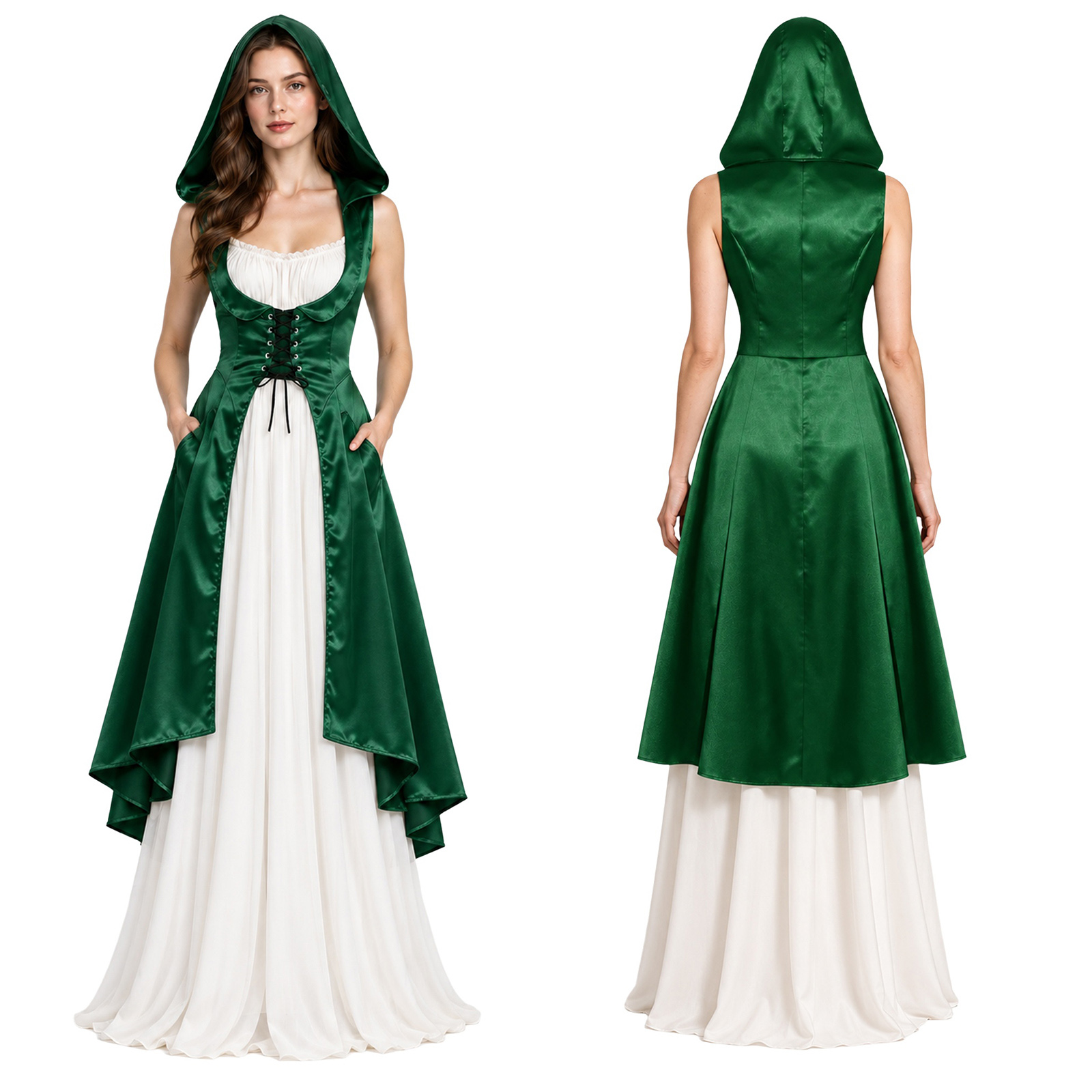 Medieval Renaissance Dress Women - Abito da donna in stile medievale,