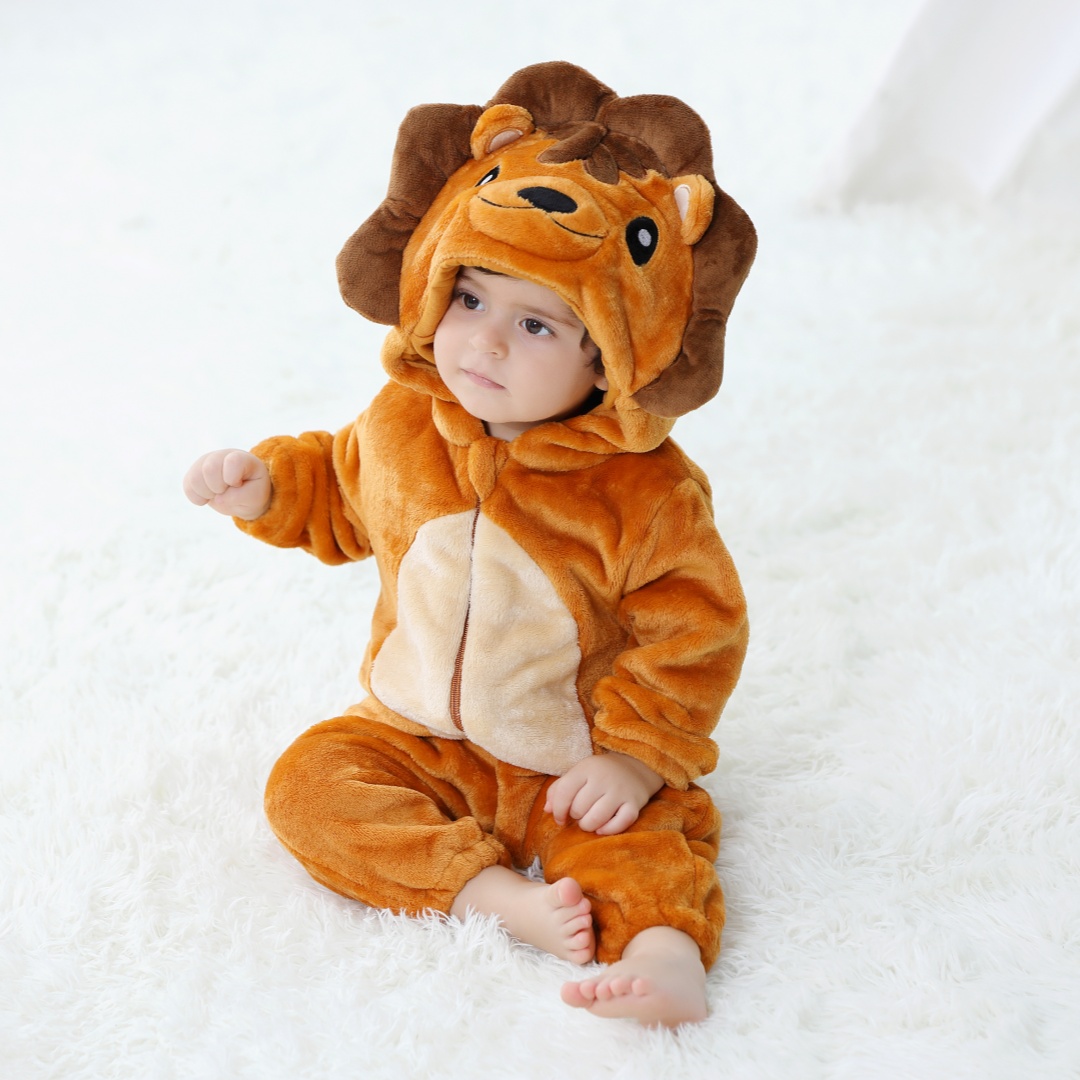 Spiderman Jumpsuit Kids - Baby Kigurumi Cute Lion Cartoon Pagliaccetto