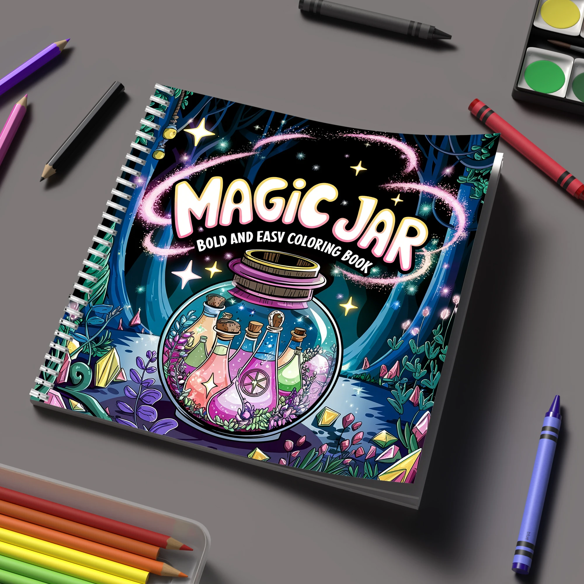 Party Supplies - Libro da Colorare in Barattolo Magico