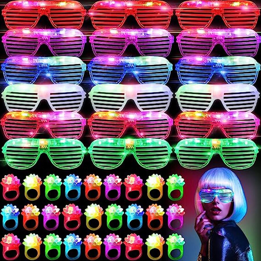 Glow In The Dark Party Glasses - 10-50PCS Occhiali LED Occhiali illuminati 6