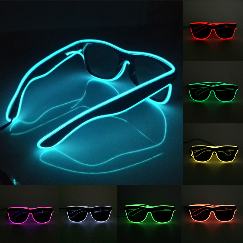 Glow In The Dark Party Glasses - NUOVI occhiali a LED luci feste