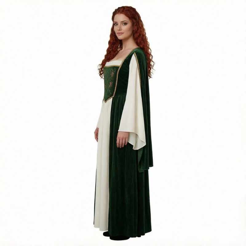 Medieval Renaissance Dress Women - Nuovo costume da cosplay medievale, abito