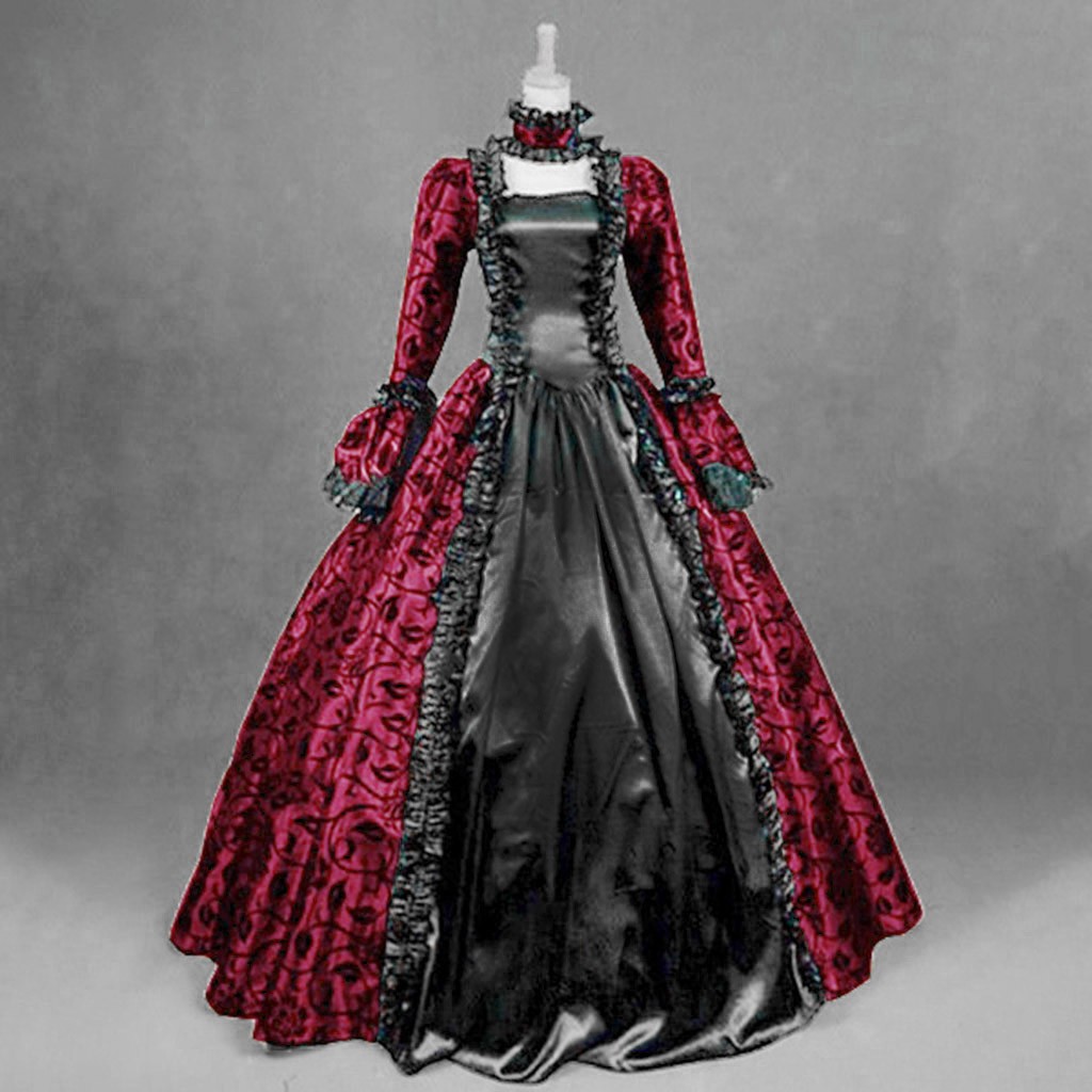 Medieval Renaissance Dress Women - Abito da donna vintage squisito Abito