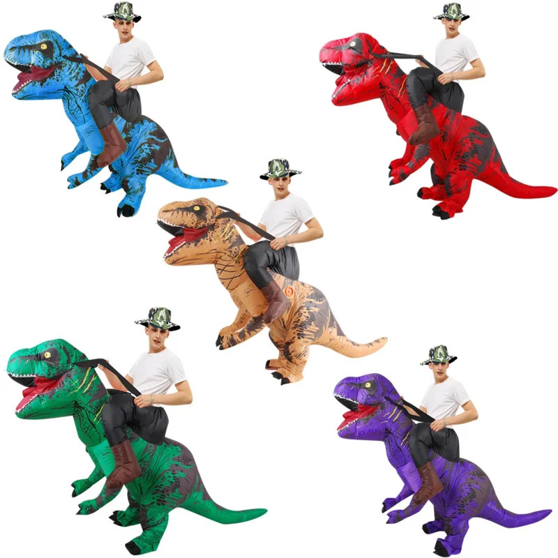 Inflatable Dinosaur Costume Adult - Costume da dinosauro gonfiabile T per