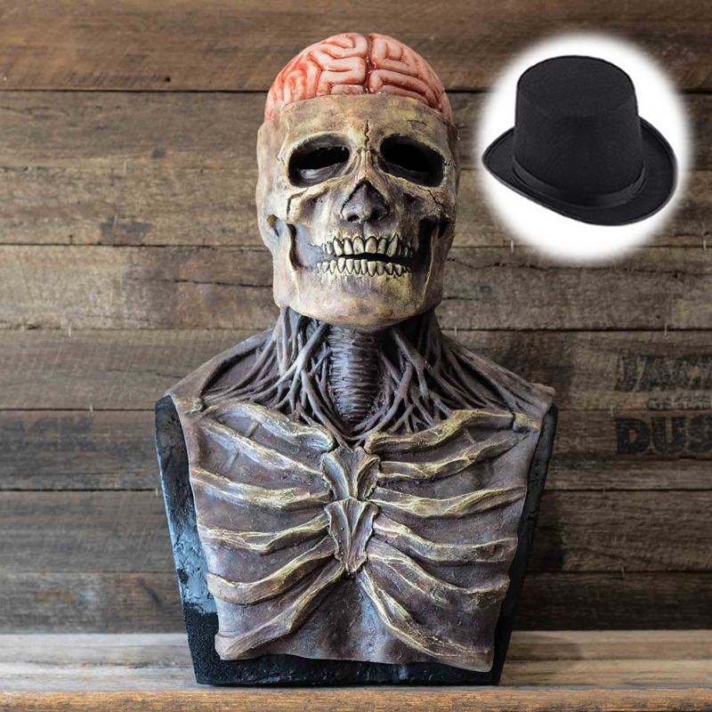 Led Purge Mask Halloween - Cervello raccapricciante Maschera scheletro Teschio Copricapo
