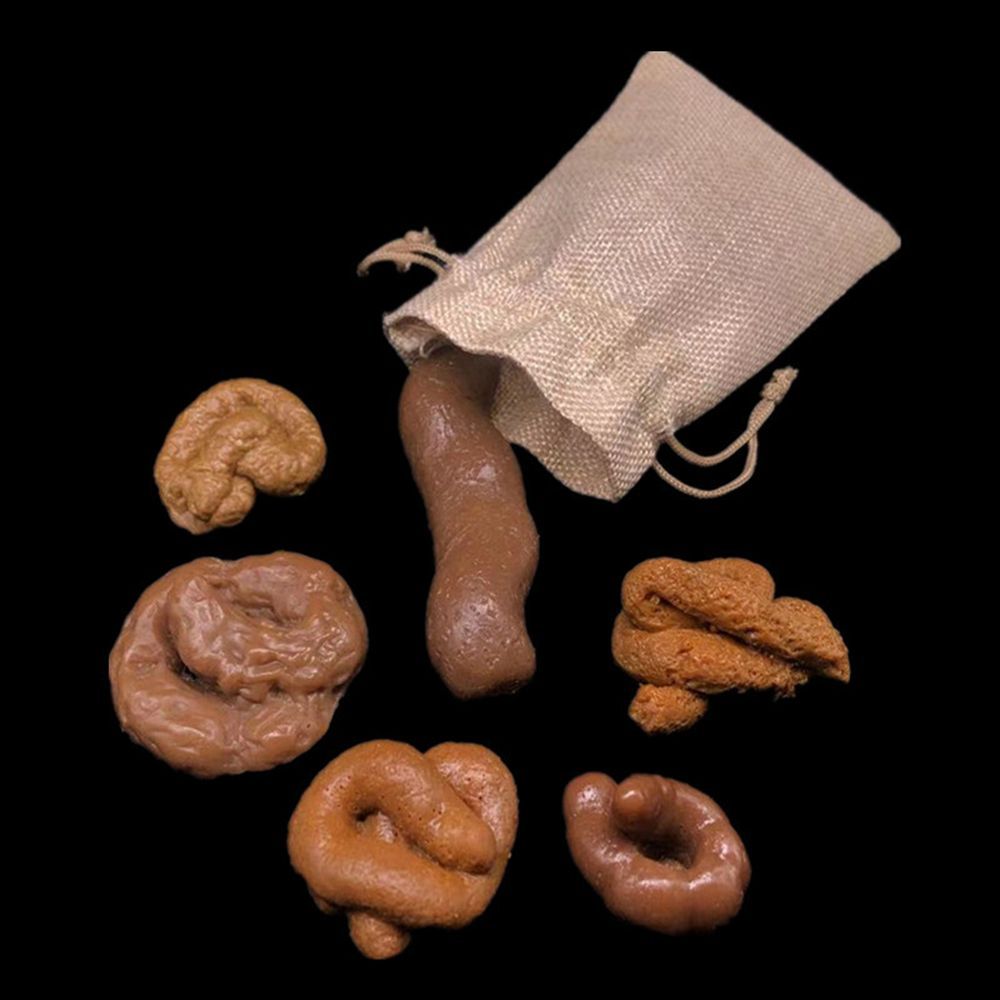 Fake Poop Gag Gift - Set di 6 Gadget Scherzosi Antistress,