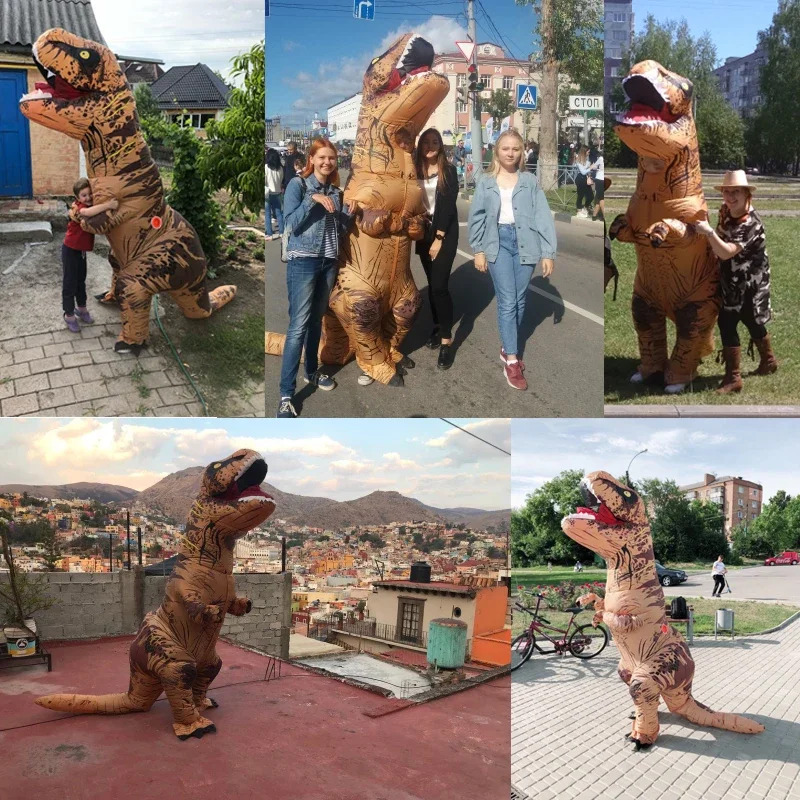 Costumi di dinosauro anime per - Inflatable Dinosaur Costume Adult recensione e prezzo