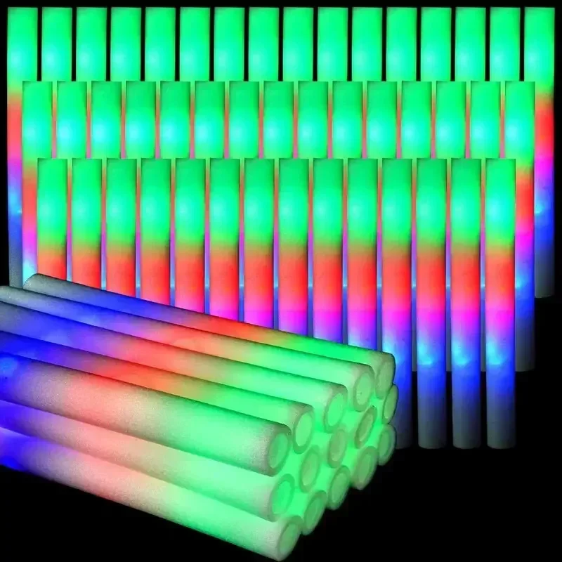 30 Bastoncini Luminosi in Schi - Flashing Led Foam Sticks Party recensione e prezzo