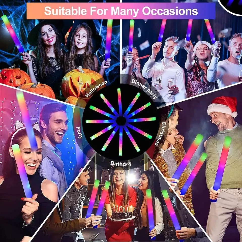 Bastoncini Luminosi LED in Sch - Flashing Led Foam Sticks Party recensione e prezzo