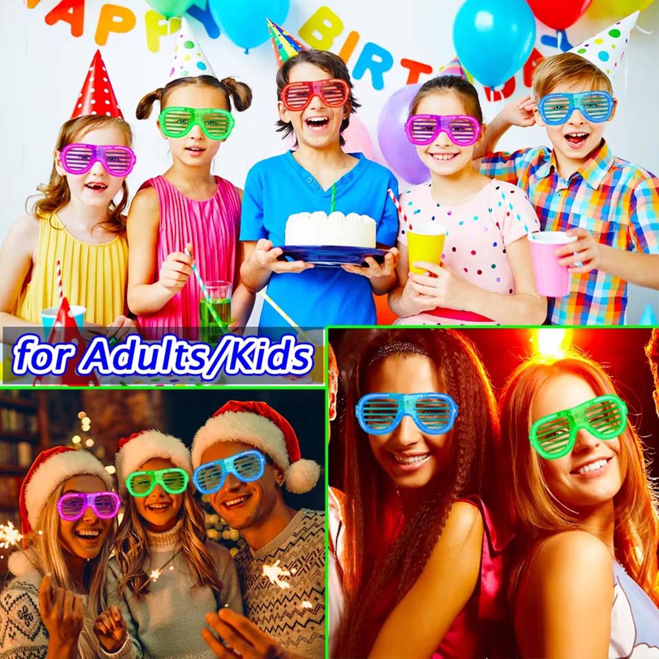 Occhiali LED luminosi da 5-50  - Glow In The Dark Party Glasses recensione e prezzo