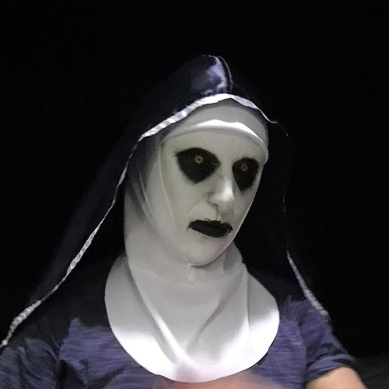 1PC The Horror Spaventoso Nun  - Led Purge Mask Halloween recensione e prezzo