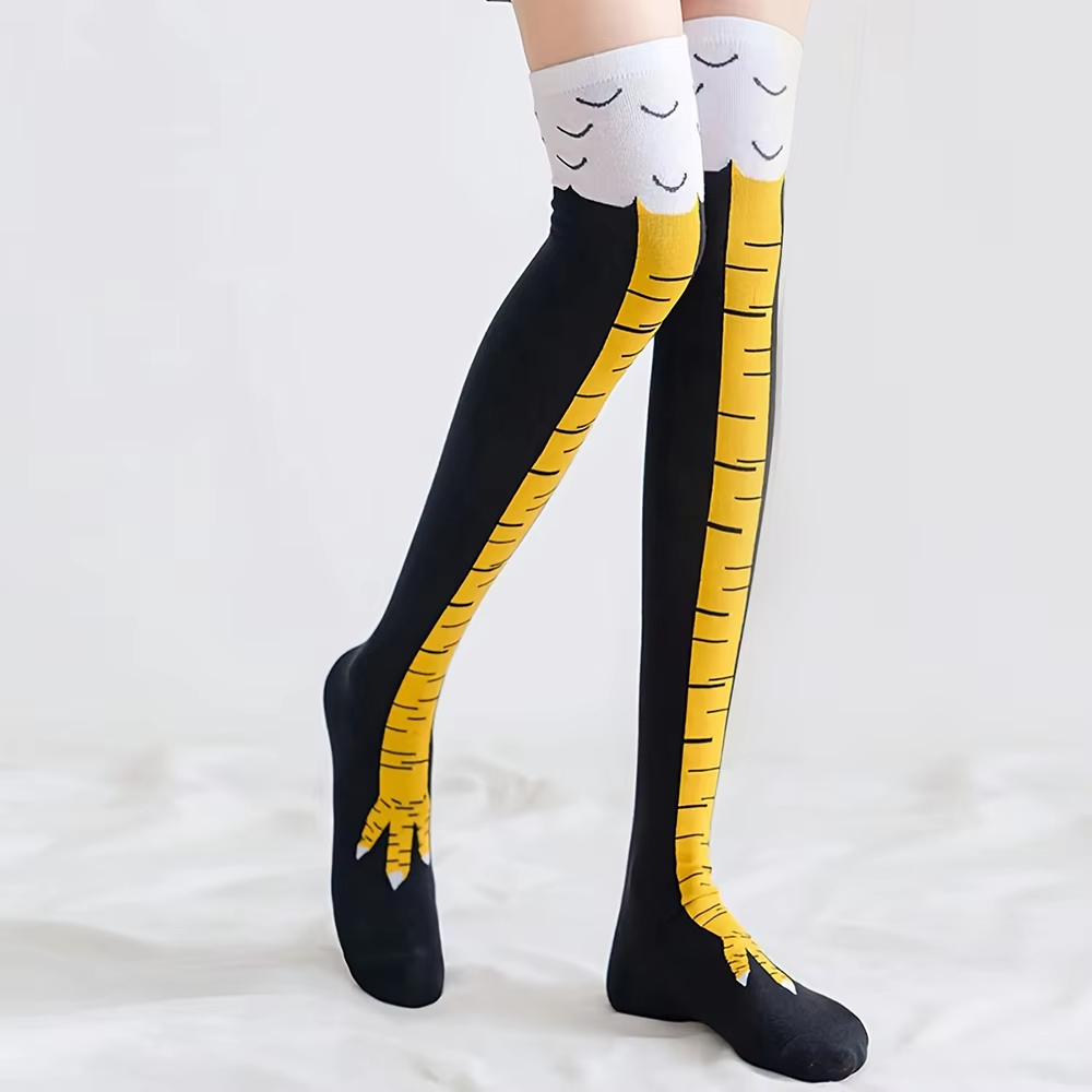 1/2 paia di calzini alti alla  - Funny Chicken Leg Socks recensione e prezzo