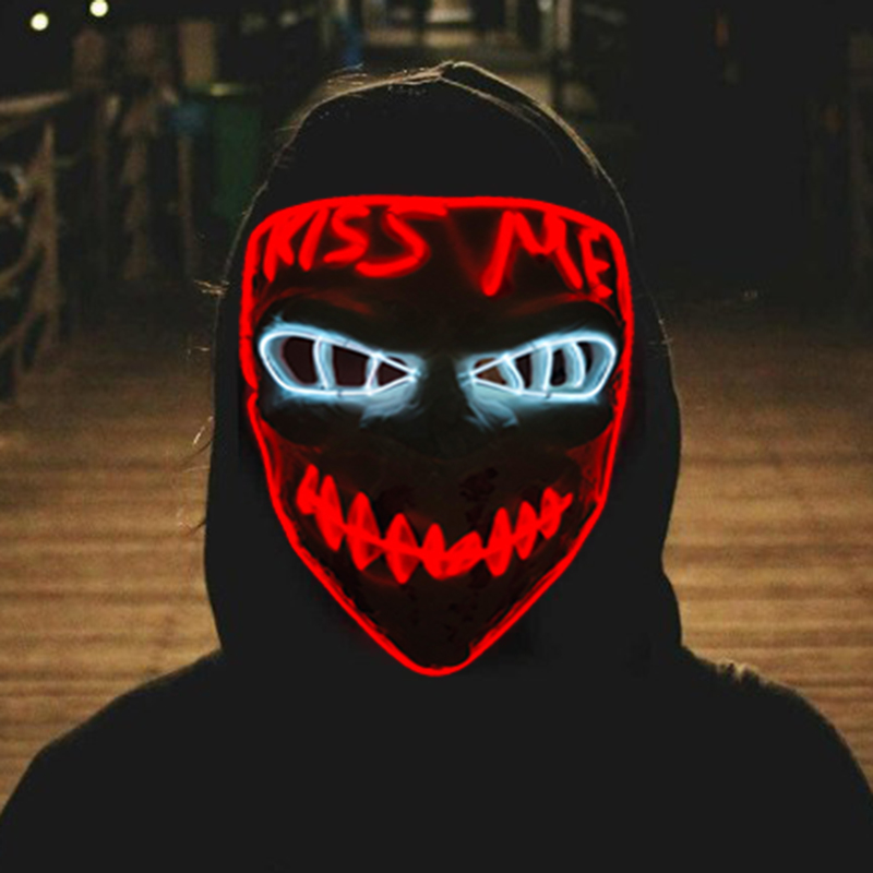 Incandescente Cosplay EL Wire  - Led Purge Mask Halloween recensione e prezzo