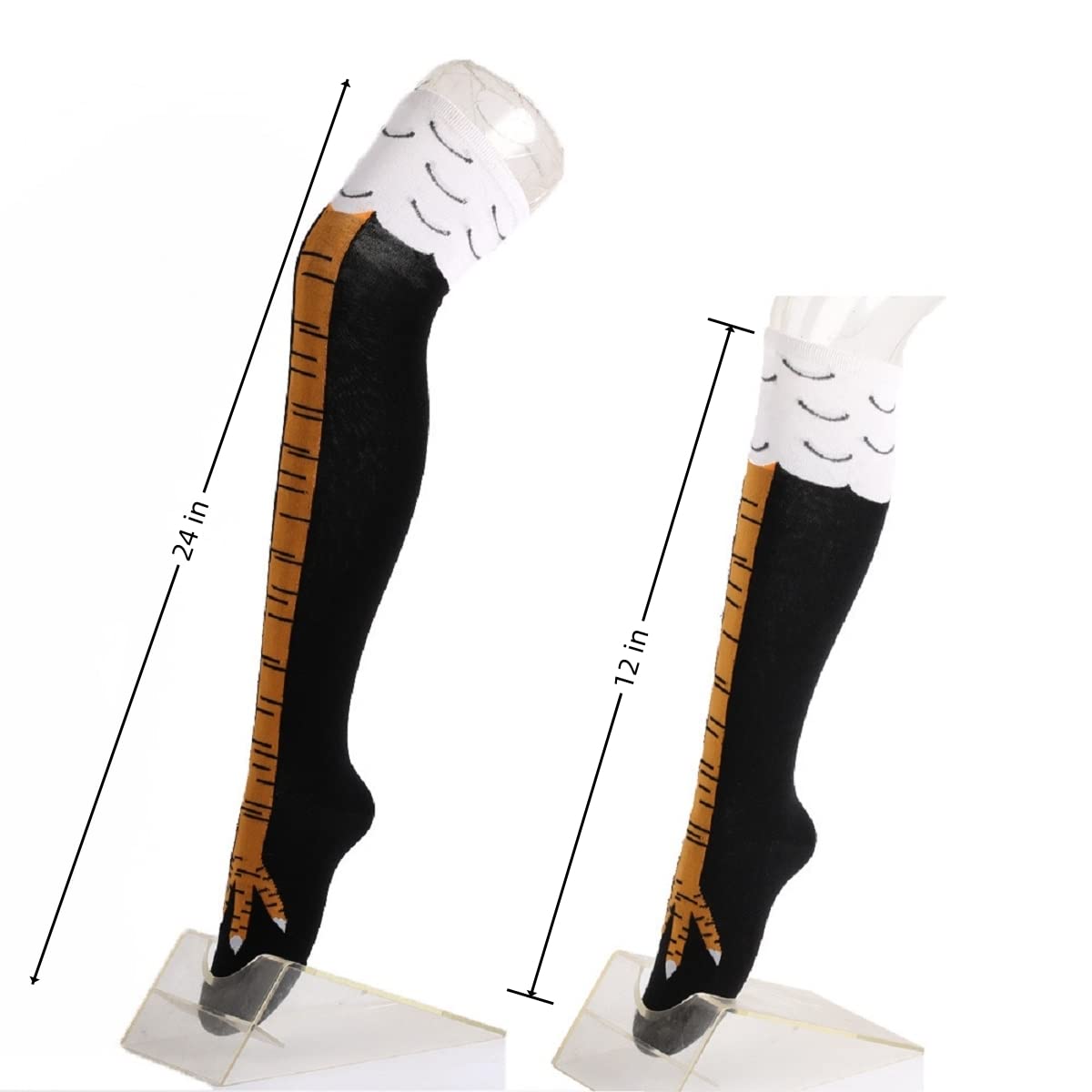 1/2 paia di calzini alti al gi - Funny Chicken Leg Socks recensione e prezzo