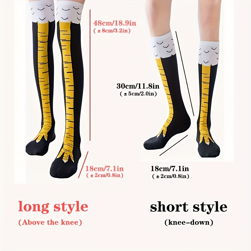 1/2 paia di calzini alti al gi - Funny Chicken Leg Socks recensione e prezzo