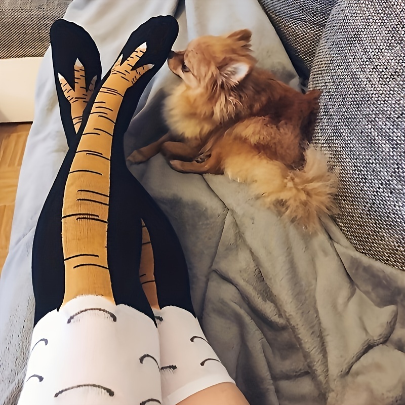 1/2 paia di calzini alti al gi - Funny Chicken Leg Socks recensione e prezzo