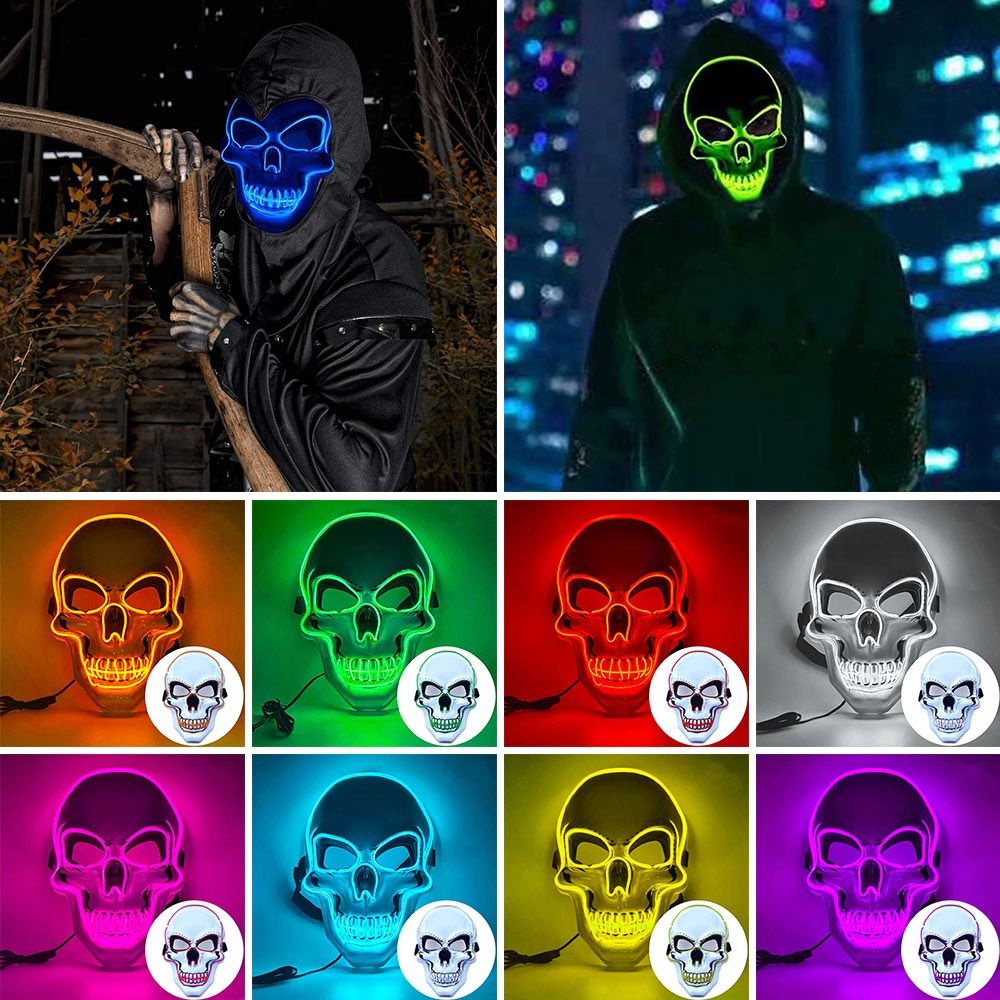 Maschera Teschio Horror di Hal - Led Purge Mask Halloween recensione e prezzo