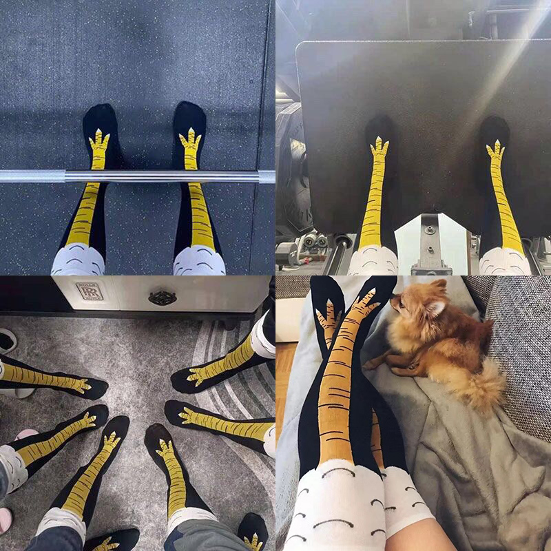 Calzini da donna a forma di za - Funny Chicken Leg Socks recensione e prezzo