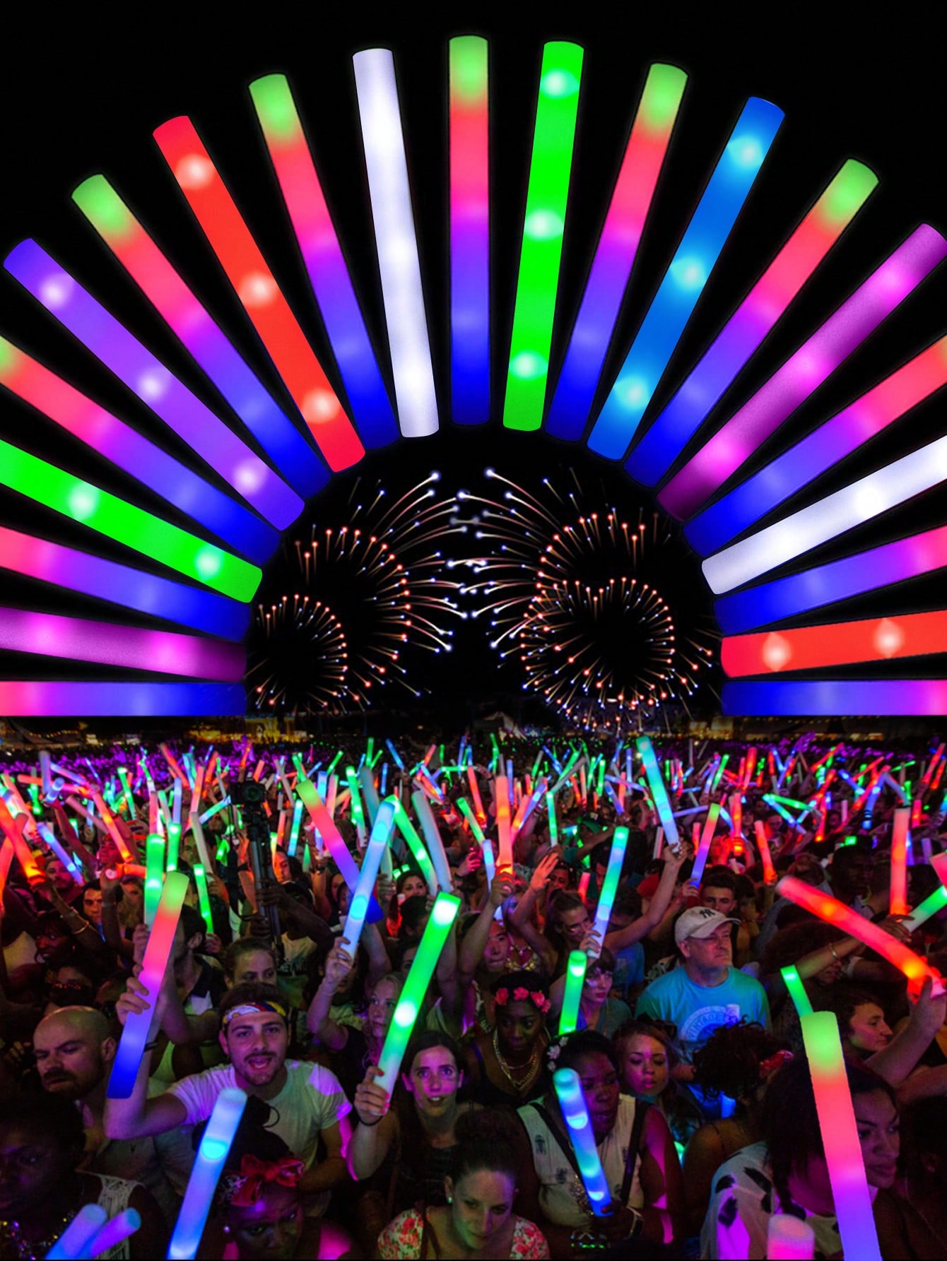20/30pcs LED Foam Glow Sticks  - Flashing Led Foam Sticks Party recensione e prezzo