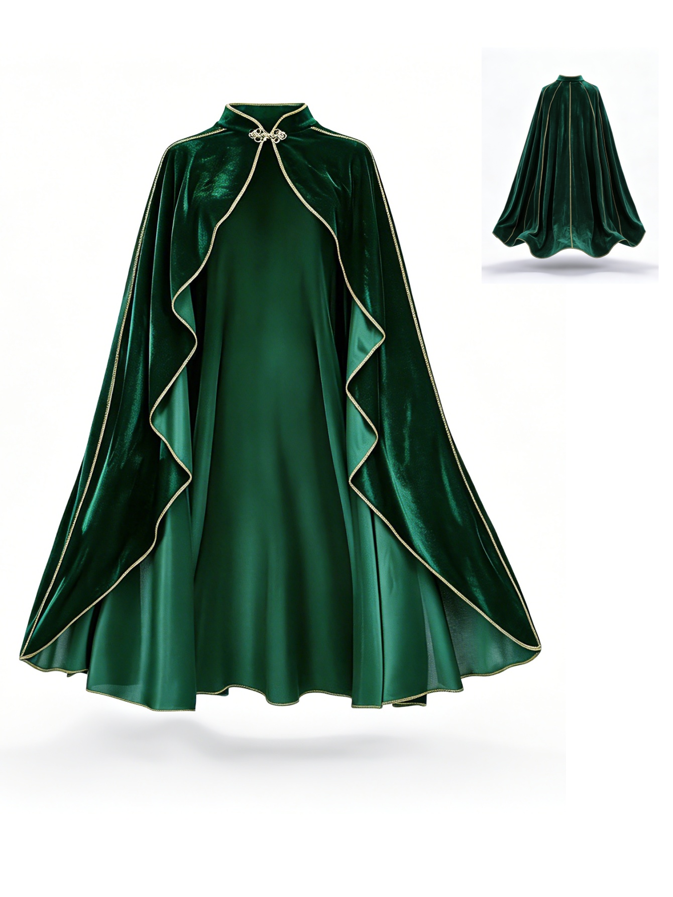 Mantello Vintage da Donna in V - Medieval Renaissance Dress Women recensione e prezzo