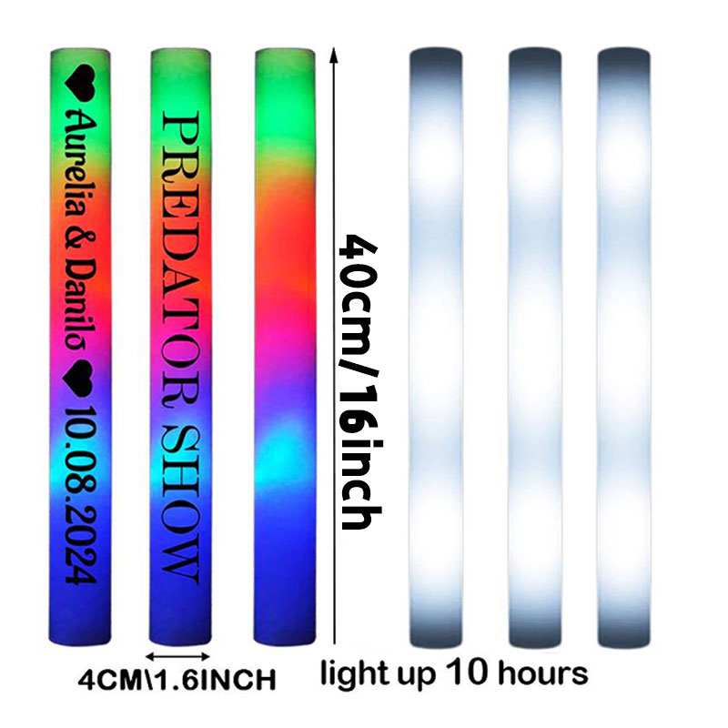30 bastoncini luminosi in schi - Flashing Led Foam Sticks Party recensione e prezzo