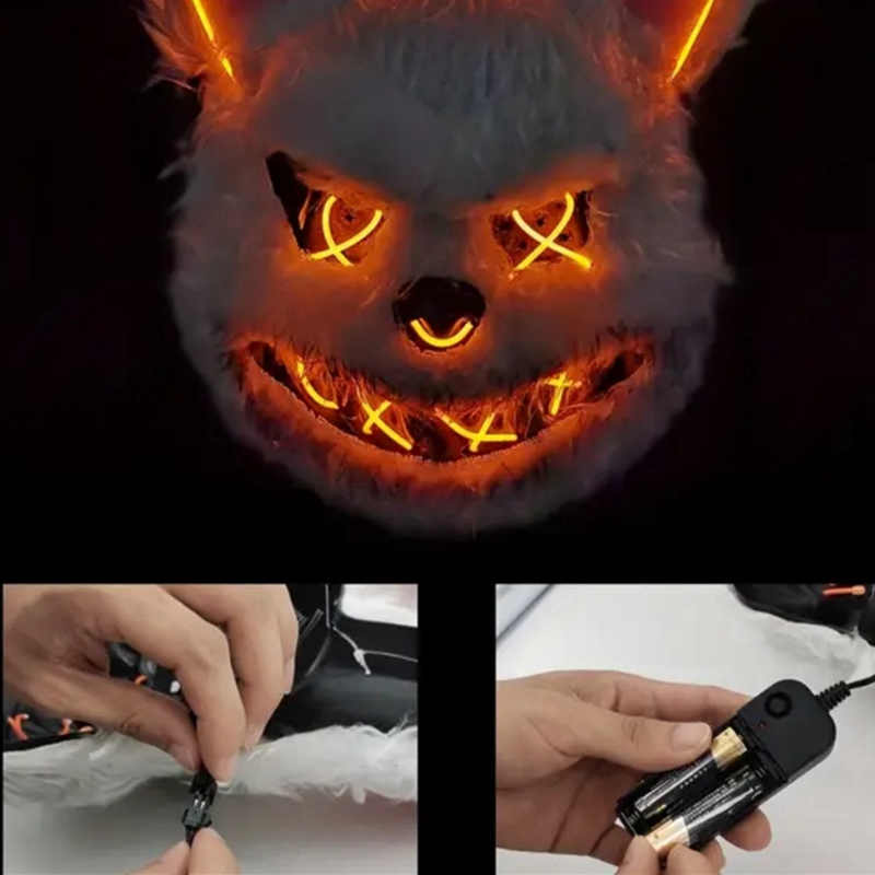 Maschera da coniglio Masquerad - Led Purge Mask Halloween recensione e prezzo